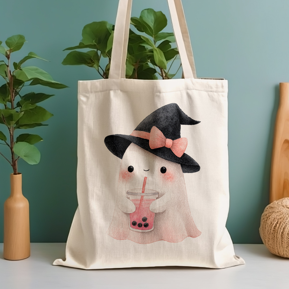 Vintage Fashion Shop - 1 stuk schattige spooktas met heksenhoed,