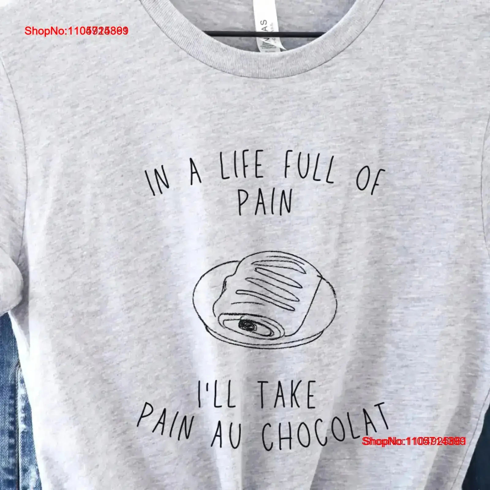 Vintage Fashion Pinterest - Croissant T-shirt de enige pijn die