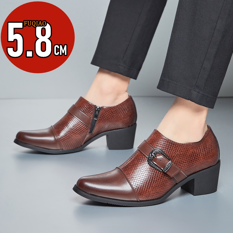 Vintage Fashion Patterns - Vintage stijl leren herenschoenen met hoge