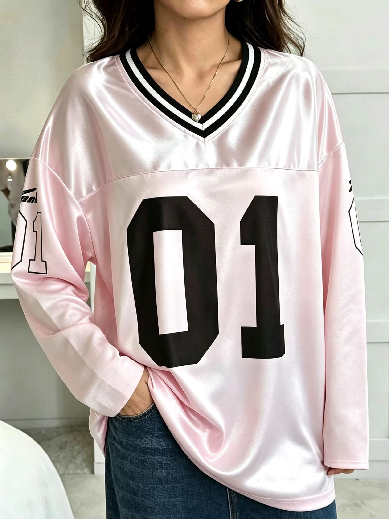 Vintage Fashion For Mens - Heren Dames Vintage Lange Mouw Oversized