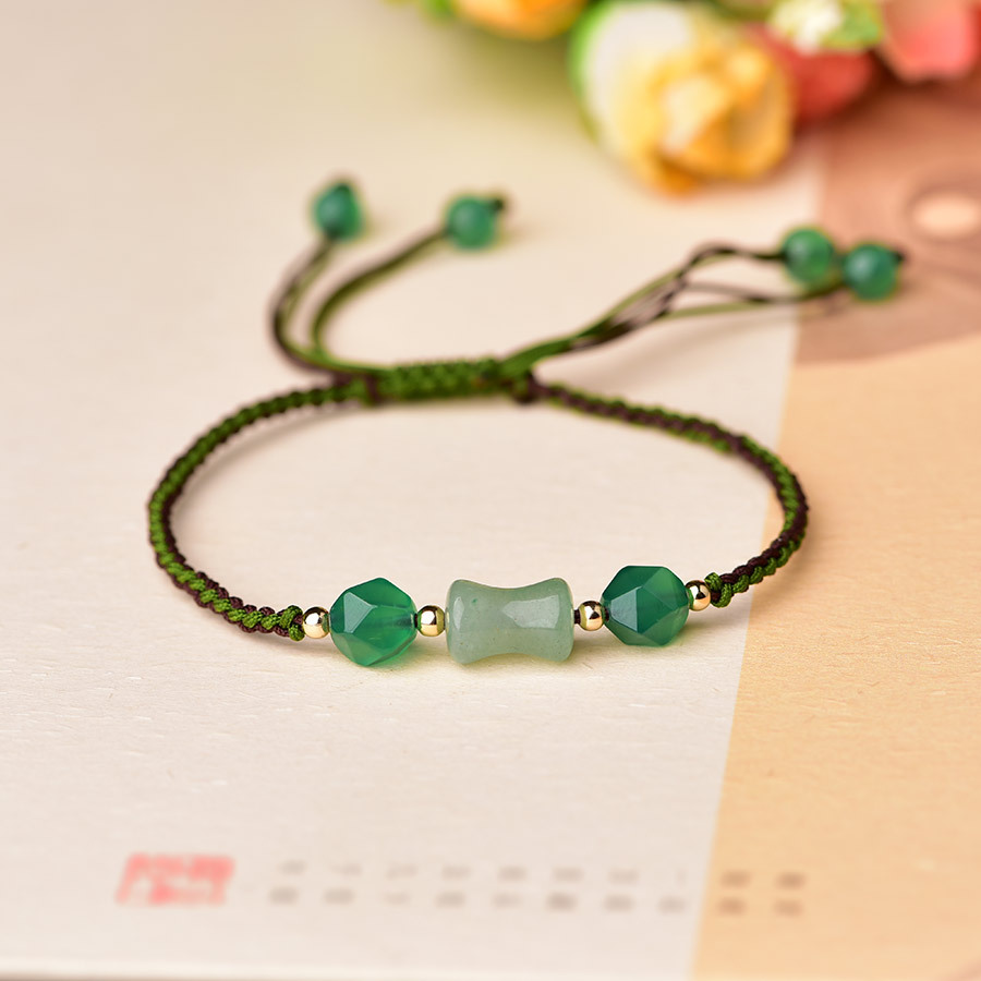 Vintage Fashion For Women - Groene natuurlijke jade kralen armbanden mode