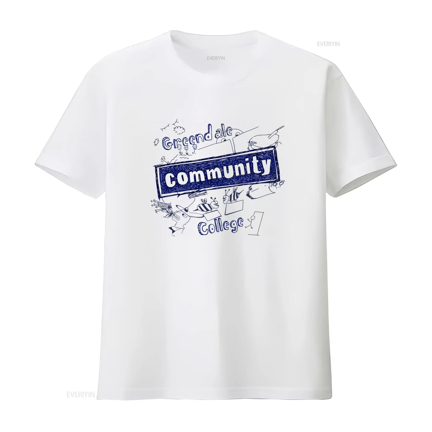 Vintage Fashion Community - Greendale Community College T-shirt met print