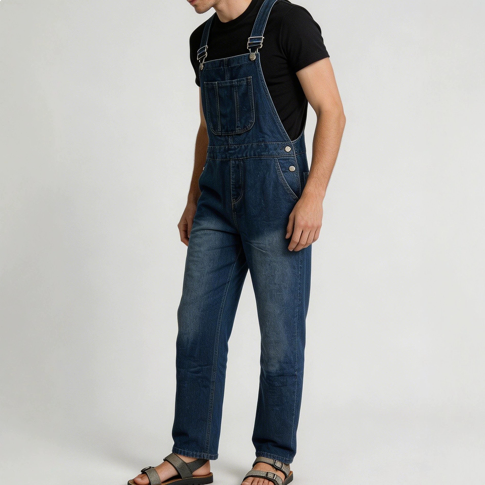 Vintage Fashion Jeans - Retro lente zomer denim overall jumpsuit