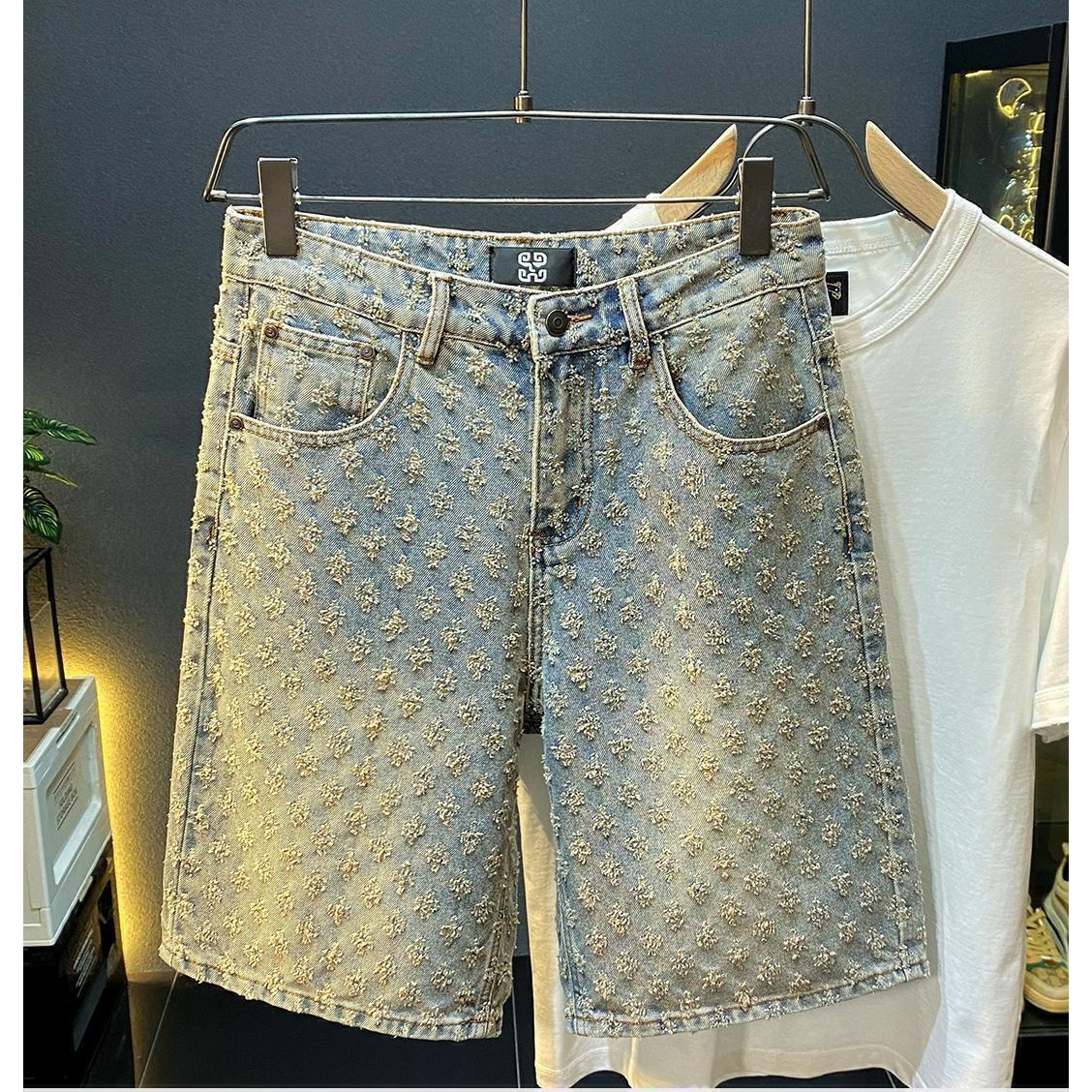 Vintage Fashion Jeans - Zomer High Street Denim Shorts Heren