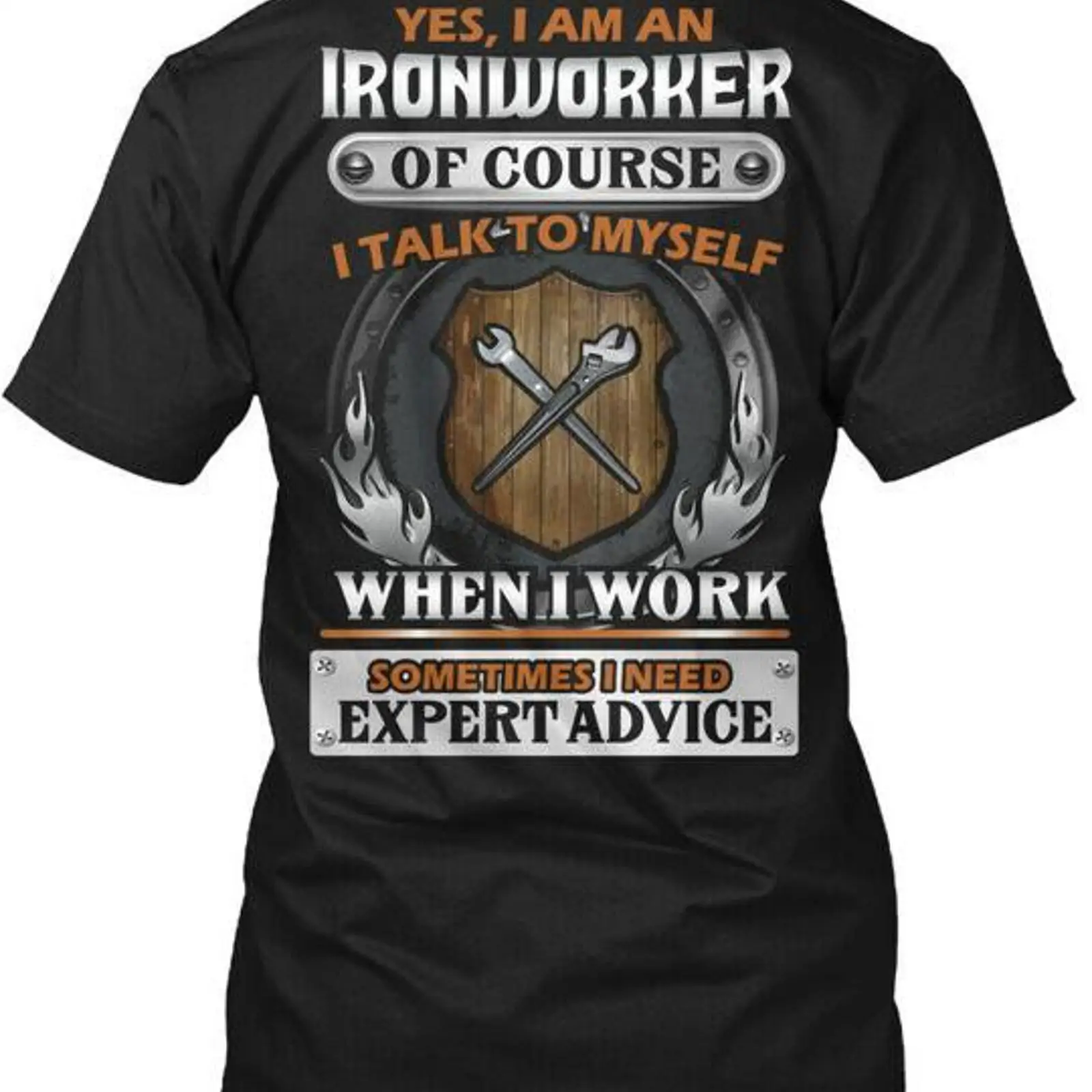 Vintage Fashion Expert - Expert Ironworker T-shirt Gemaakt in de