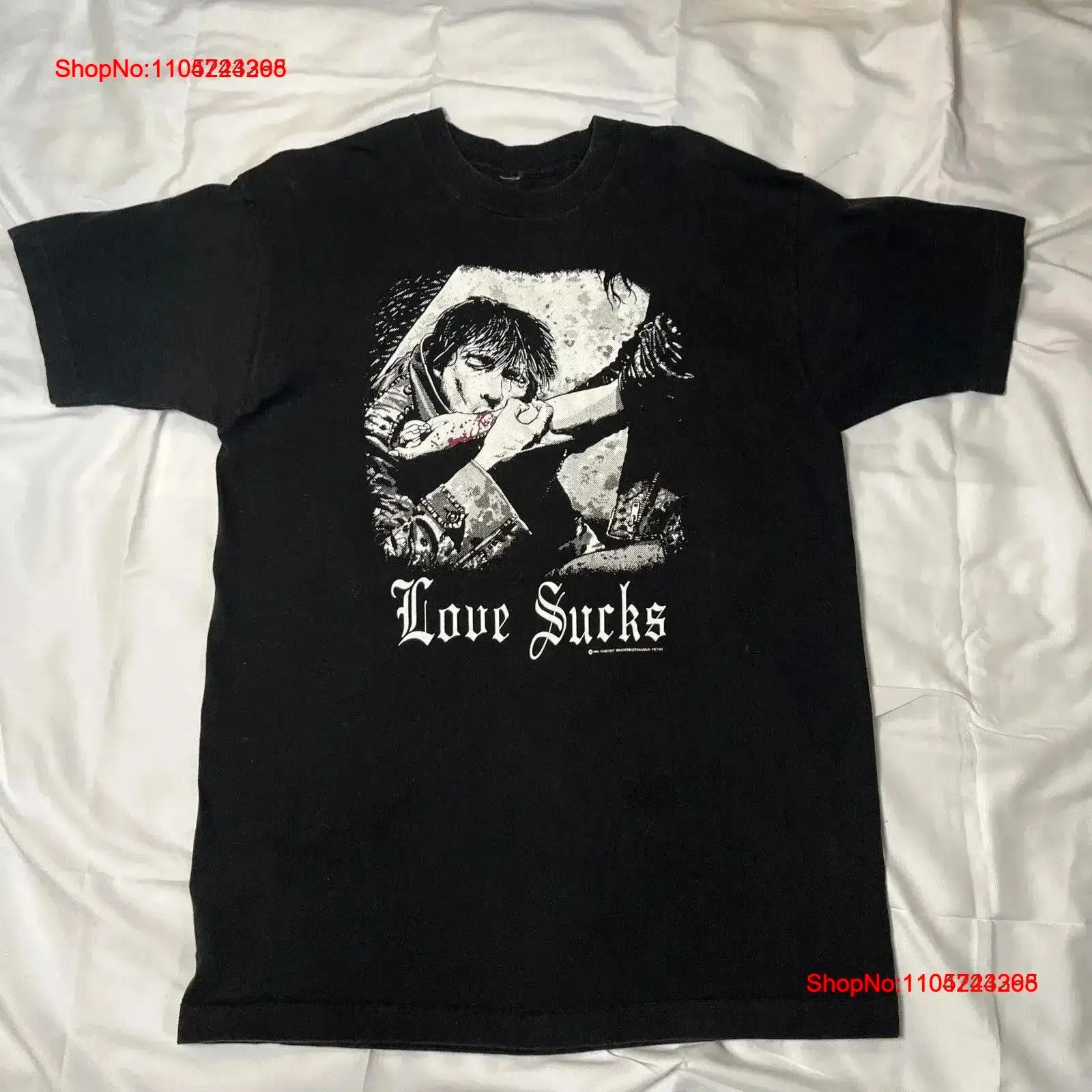Vintage Fashion Victim Shirt - Vintage jaren '90 Love Sucks Vampire