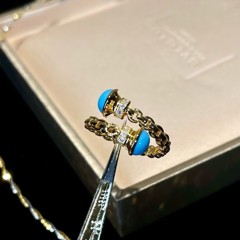 Vintage Fashion Old Money - Oud geld stijl goud synthetische turquoise