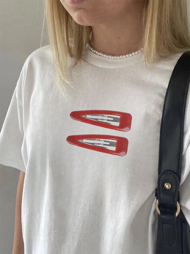 Vintage Fashion Pinterest - Vrouwen T-shirt Katoen Grafische Tops met