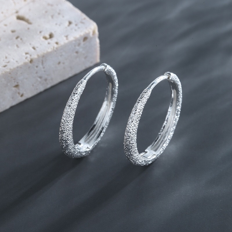 Vintage Fashion Korea - Temperament Vintage Shining Hoop Oorbellen voor
