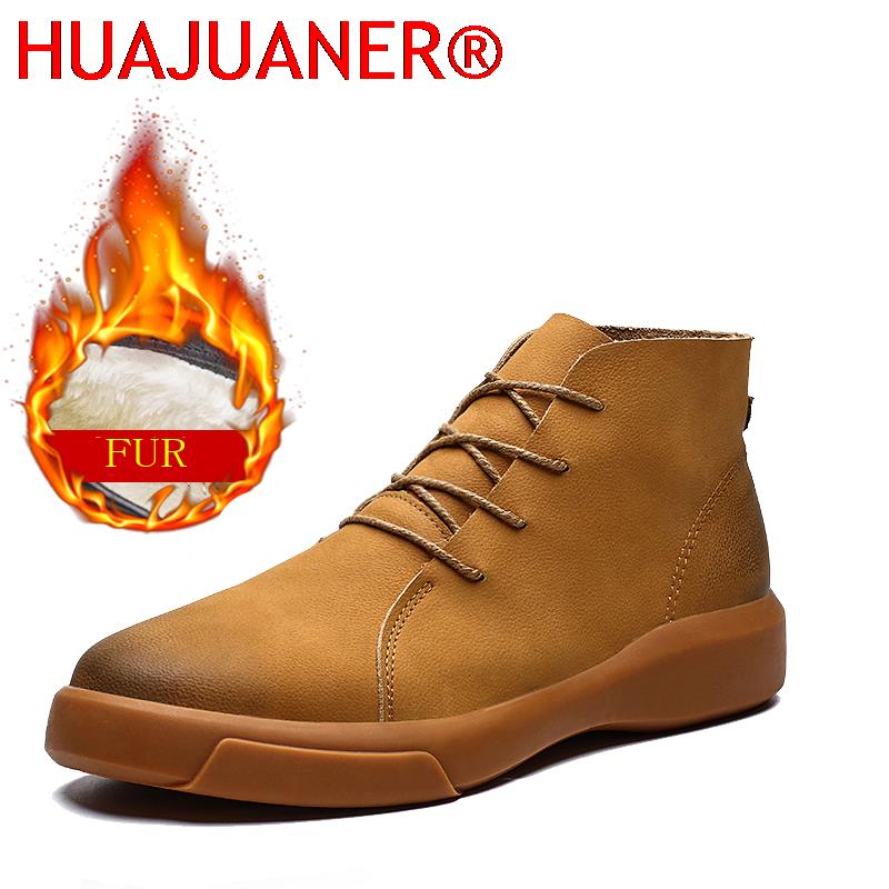 Vintage Fashion For Mens - Luxe merk winter bont warme Chelsea