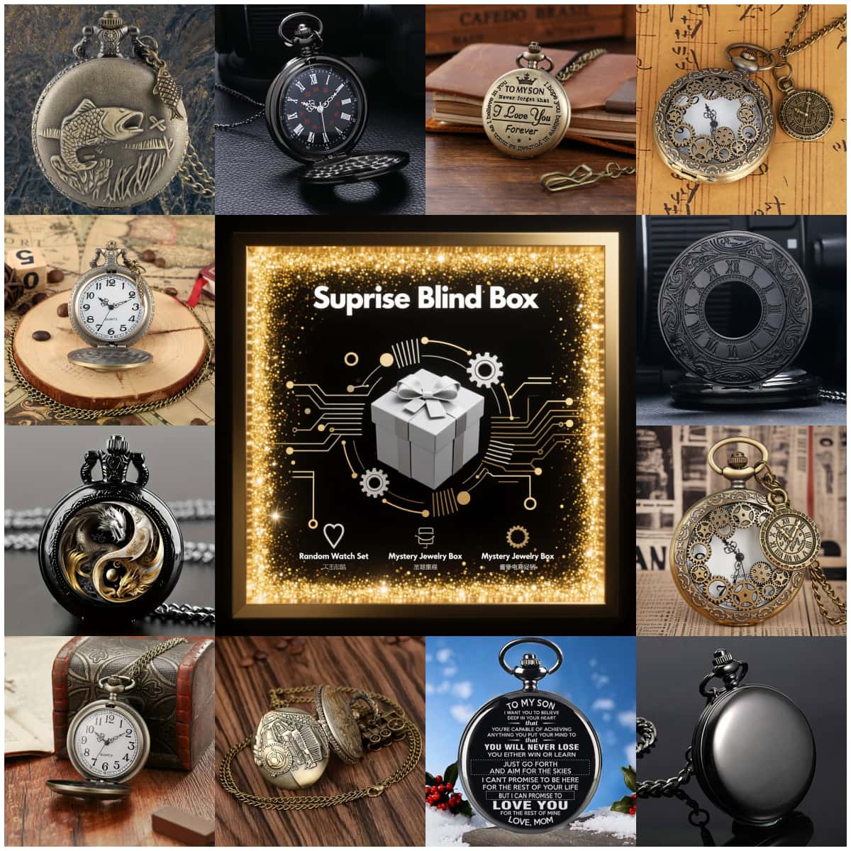 1PC Surprise Mystery Watch Bli - Vintage Fashion For Mens recensie en prijs