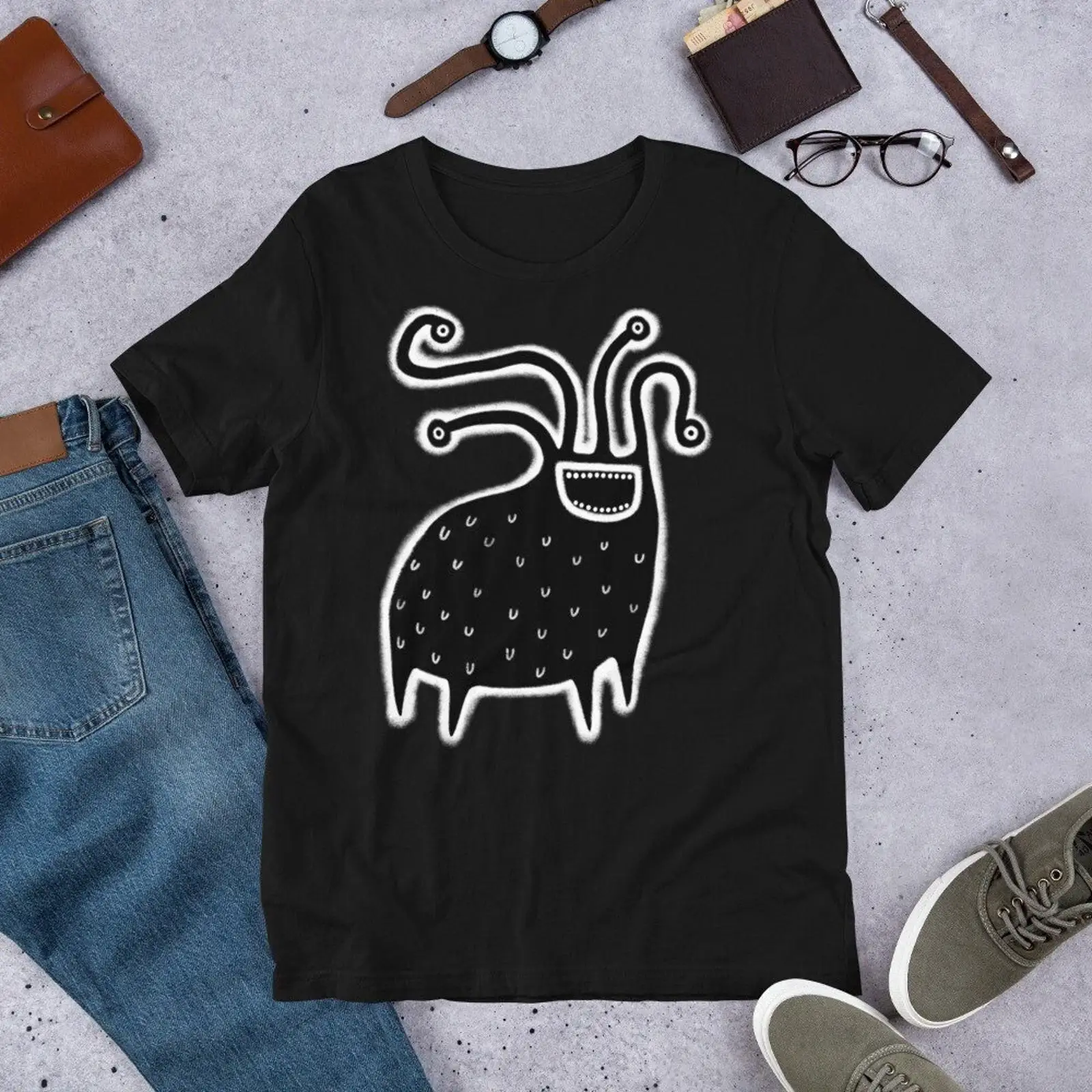 Eigenzinnige Monster T-shirt g - Quirky Vintage Fashion recensie en prijs