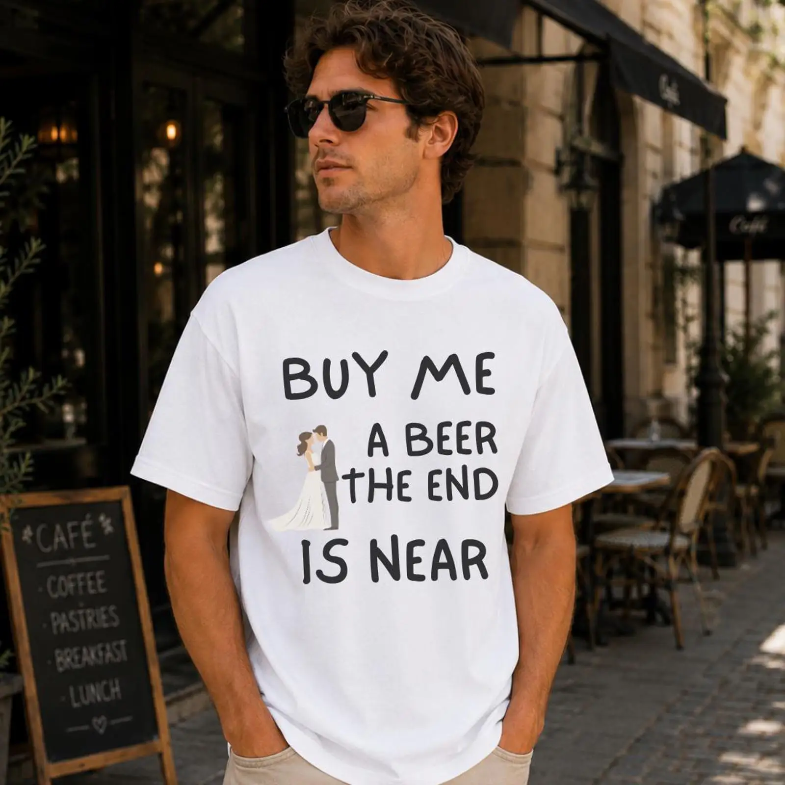 Grappig vrijgezellen-T-shirt K - Vintage Fashion Near Me recensie en prijs