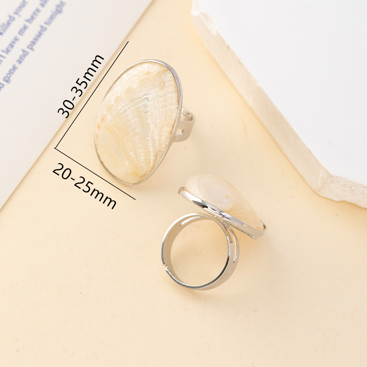 Vintage Dikke Schelp Ringen Vo - Vintage Fashion Outlet recensie en prijs