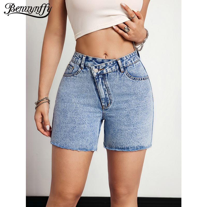 Benuynffy Asymmetrische Taille - Vintage Fashion Jeans recensie en prijs