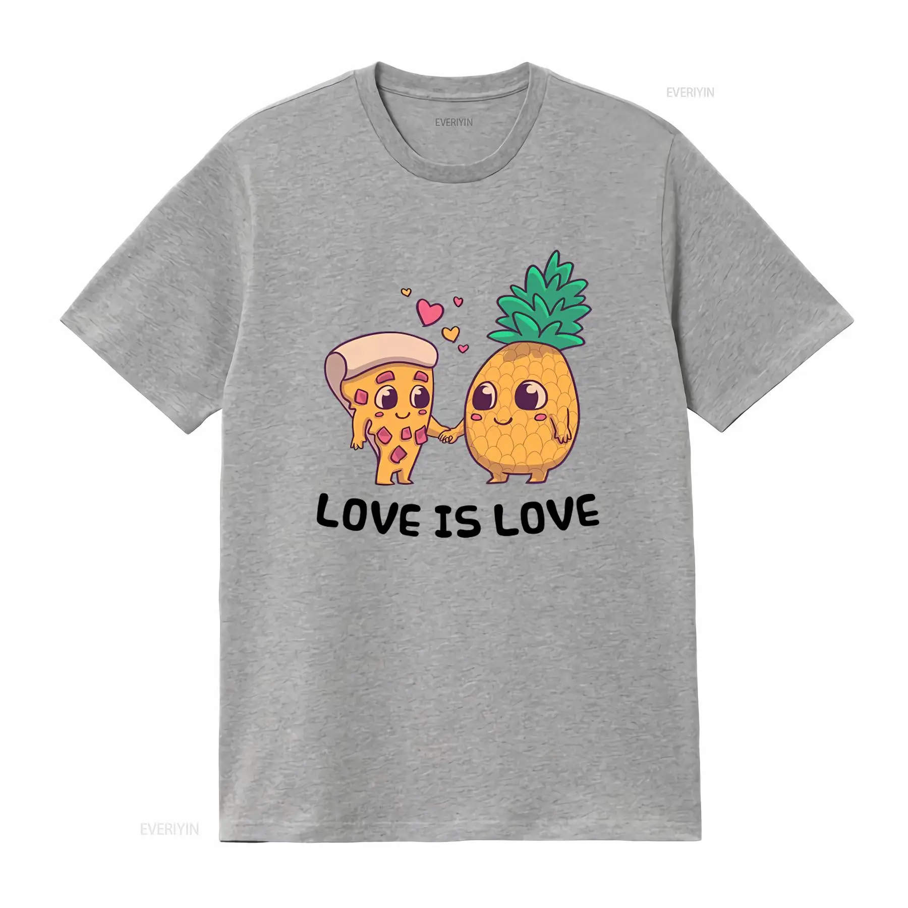 Leuke ananas pizza T-shirt gra - Vintage Fashion Community recensie en prijs