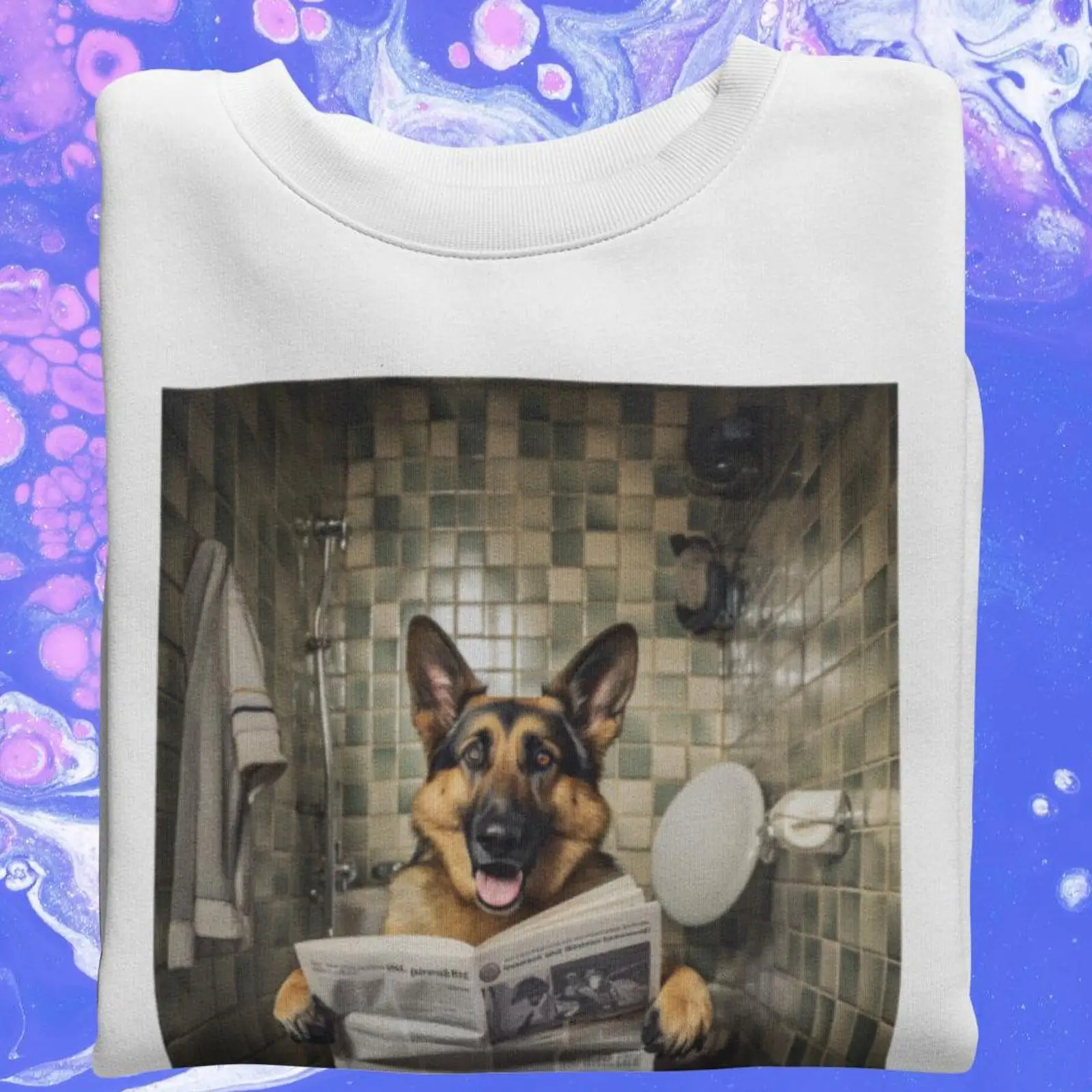 Grappige Duitse herder T-shirt - Quirky Vintage Fashion recensie en prijs