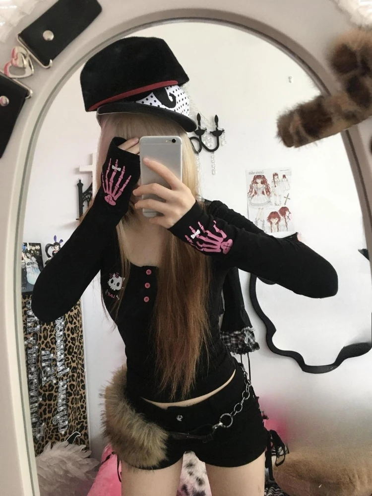 Y2K Vintage Cartoon Print T-sh - Vintage Fashion For Women recensie en prijs