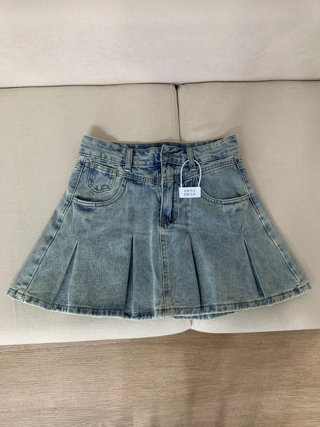 Dames hoge taille denim geploo - Vintage Fashion Jeans recensie en prijs
