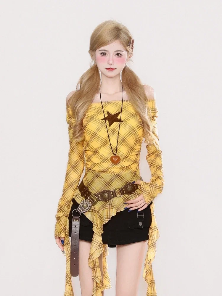 Y2K geruit vintage T-shirt met - Vintage Fashion For Women recensie en prijs