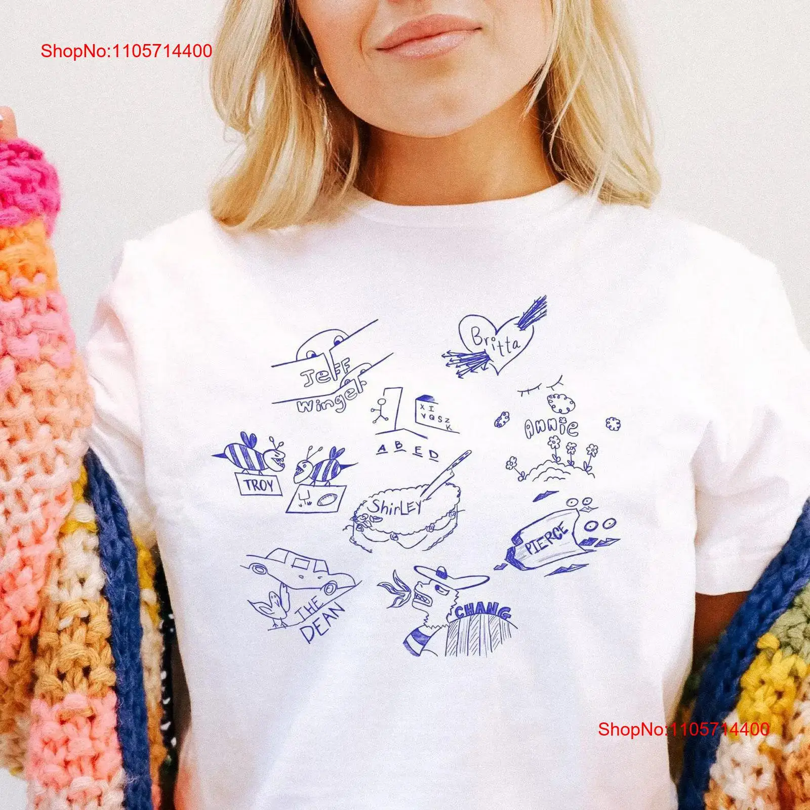 Community TV Show Doodles T-sh - Vintage Fashion Community recensie en prijs