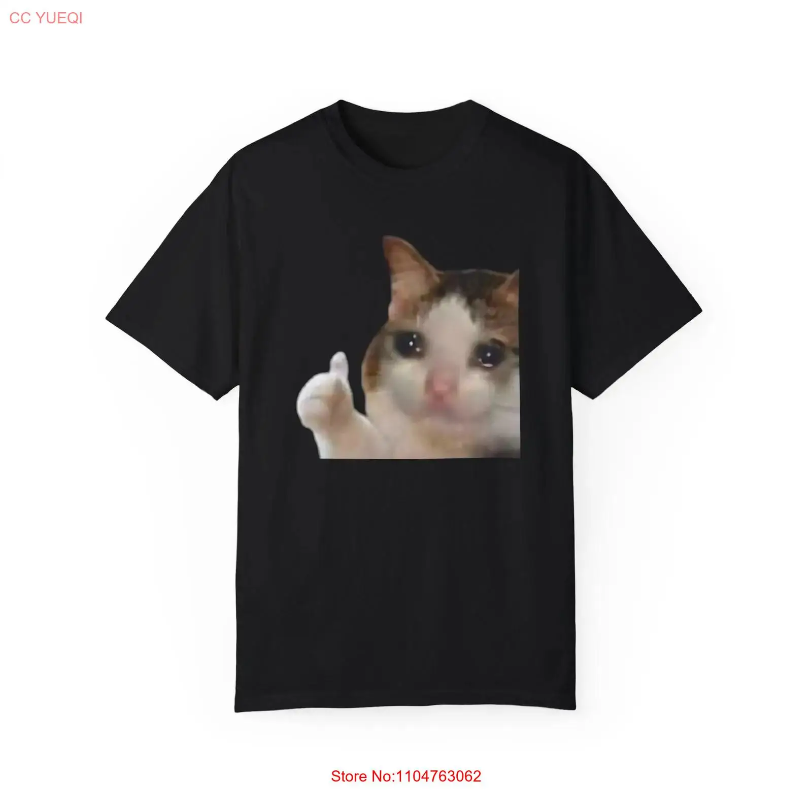 Thumbs Up Cat Meme T-shirt Gra - Quirky Vintage Fashion recensie en prijs
