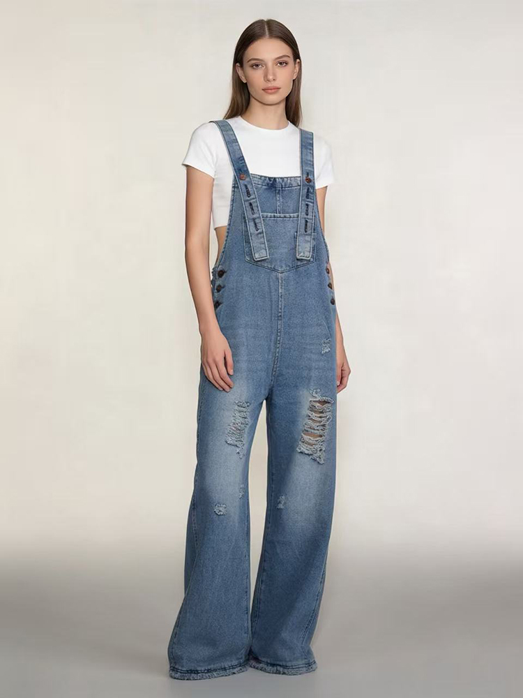 Mode Retro Gescheurde Denim Ov - Vintage Fashion Jeans recensie en prijs