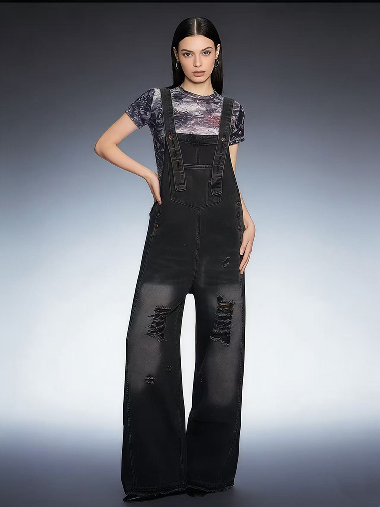 Mode Retro Gescheurde Denim Ov - Vintage Fashion Jeans recensie en prijs