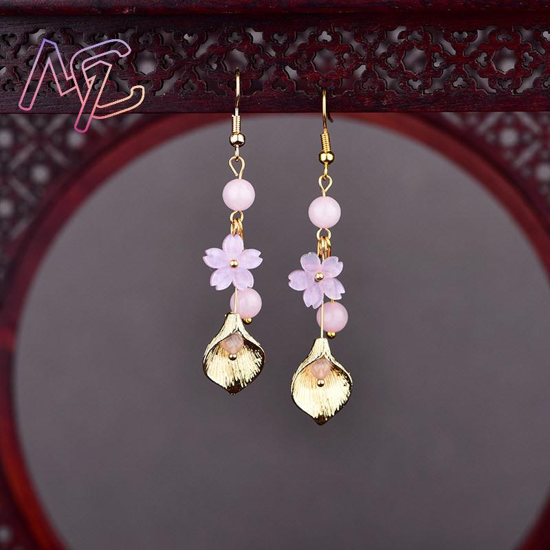 Roze natuurlijke jade bloem oo - Vintage Fashion For Women recensie en prijs