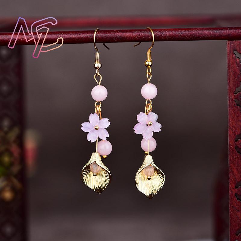 Roze natuurlijke jade bloem oo - Vintage Fashion For Women recensie en prijs