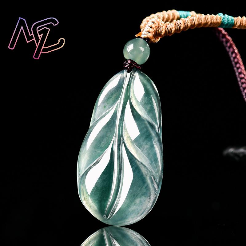 Myanmar Jadeïet Blad Hanger Ge - Vintage Fashion For Women recensie en prijs