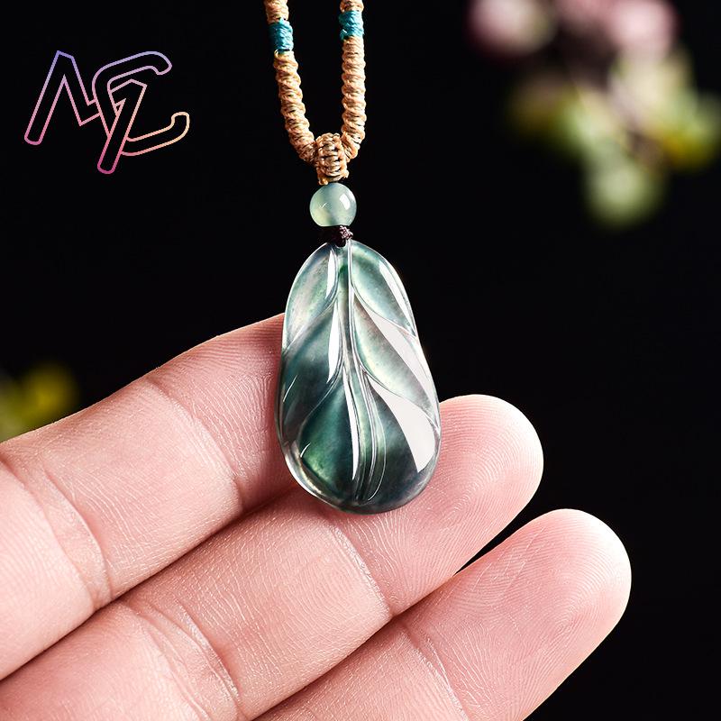 Myanmar Jadeïet Blad Hanger Ge - Vintage Fashion For Women recensie en prijs